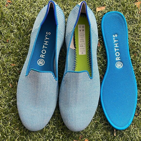 Rothy’s the loafer indigo cloud size 10 woman flat shoes - Picture 6 of 9